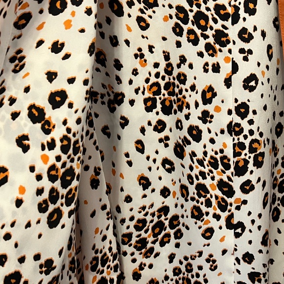 New with tag Chicos boho kimono jacket burnt orange with leopard floral accents - Picture 3 of 6